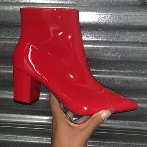 Shiny Red Boots